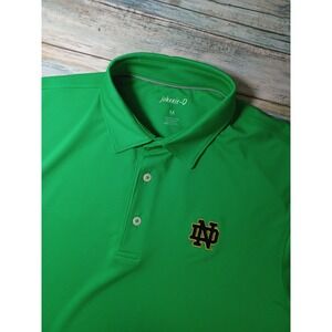 Johnnie-O Notre Dame Fighting Irish Performance Polo Shirt Mens Medium • NWOT